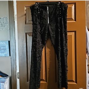 Widow from Dolls Kill sheer distressed pants